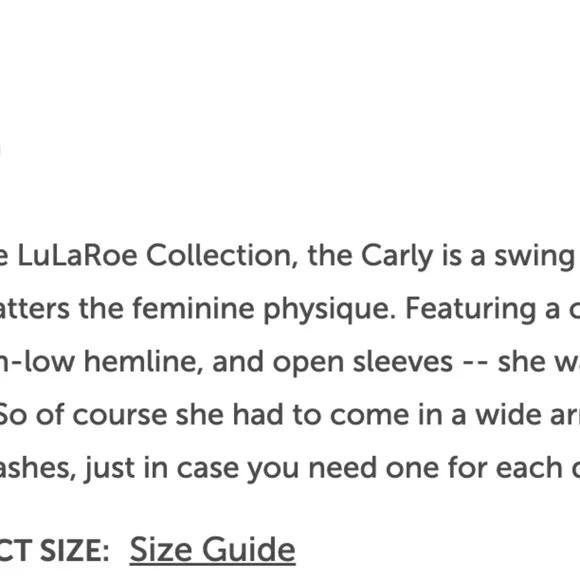 Gently Used LulaRoe (S) Carly Dress - Picture 6 of 6